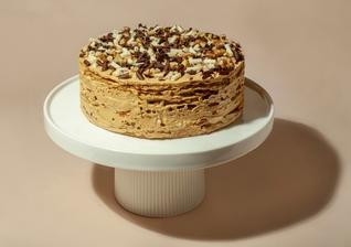 Блинный торт с вареной сгущенкой