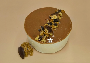 Торт «Пломбир с грецким орехом и шоколадом»