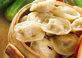 Пельмени с олениной отварные